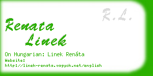 renata linek business card
